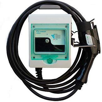 Зарядка для электромобиля 7.4 кВт 32A 1-фаза Type 2 (европейское авто) HC-Station TRANS-GREEN