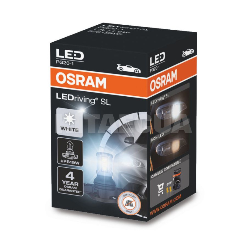 LED лампа для авто LEDriving SL PG20/1 1.6W 6000K Osram (5201DWP)