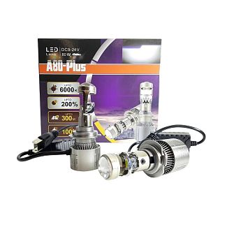 Mono-LED линзы в фары H7 12/24V 35W 6000K StarLight