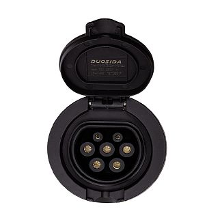 Розетка для зарядной станции электромобиля Type 2 (Female) 32A Duosida