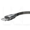 Кабель USB lightning 2.4A 1м сірий/чорний BASEUS (CALKLF-BG1)