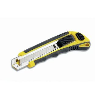 Ніж сегментний 9мм з гумовою вставкою і обіймою на 3 шт СИЛА