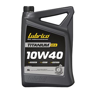 Масло моторное синтетическое 5л 10W-40 TITANIUM GT-5 LUBRICO