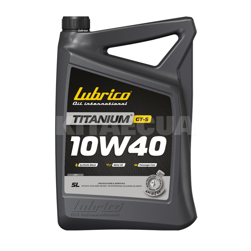 Масло моторное синтетическое 5л 10W-40 TITANIUM GT-5 LUBRICO (L-1010-10100050)