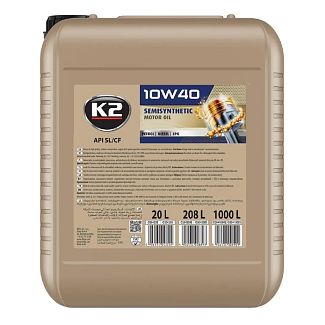 Масло моторне Напівсинтетичне XL SL/CF 10W-40 20л K2