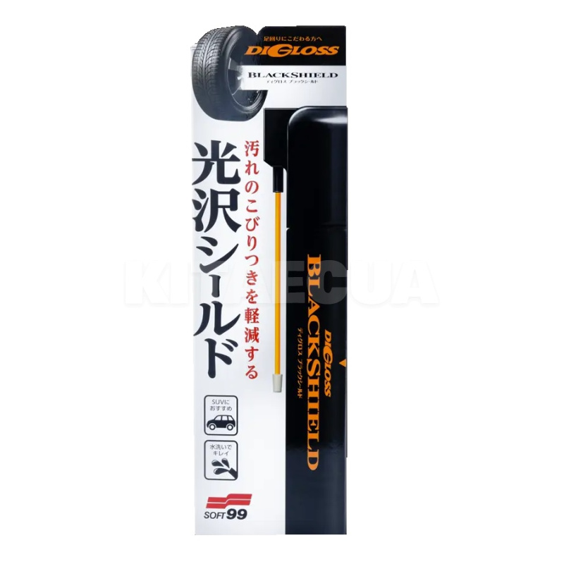 Очиститель (чернитель) шин и пластика Digloss Black Shield 420мл SOFT99 (02086) - 5