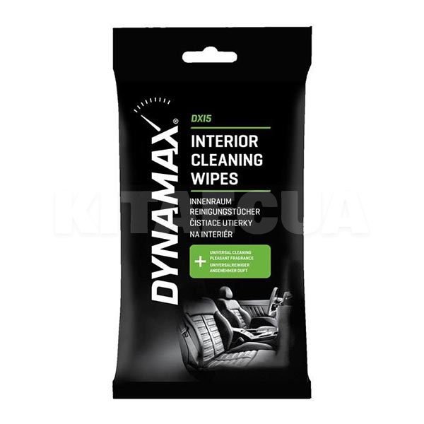 Влажные салфетки для авто DXI5 Interior Cleaning Wipes для пластика и ткани 24шт/уп DYNAMAX (618497)
