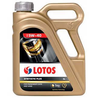 Масло моторное синтетическое 5л 5W-40 SYNTHETIC PLUS LOTOS