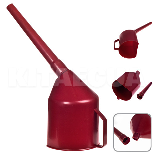 Лійка пластикова з фільтром Червона VITOL (ЛП-03) - 5