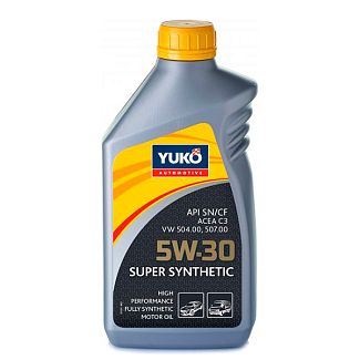 Масло моторное синтетическое 1л 5W-30 Super Synthetic C3 Yuko