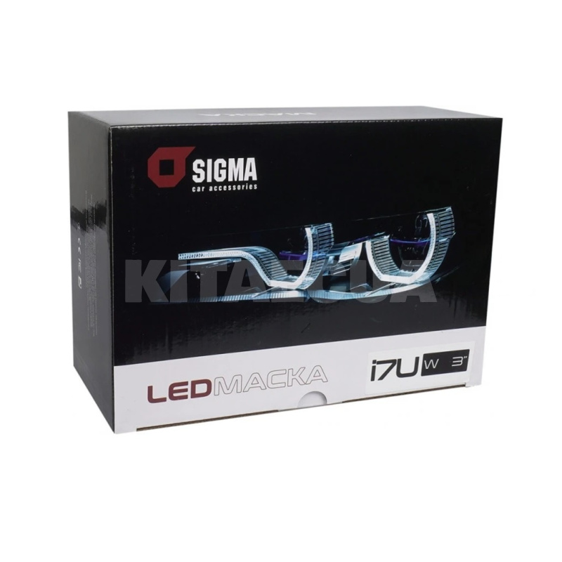Маски для лінз 3" LED i7U W ангельські вічка SIGMA4car (41685) - 2