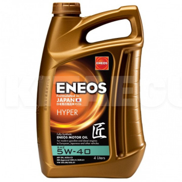 Масло моторное синтетическое 4л 5w-40 hyper ENEOS (EU0031301N)