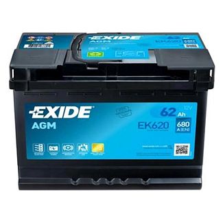 Акумулятор автомобільний 62Ач 680А "+" праворуч EXIDE
