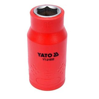 Головка торцевая 6-гранная 12 мм 1/2" 55/38 мм диэлектрическая YATO