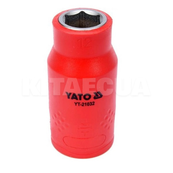 Головка торцевая 6-гранная 12 мм 1/2" 55/38 мм диэлектрическая YATO (YT-21032)