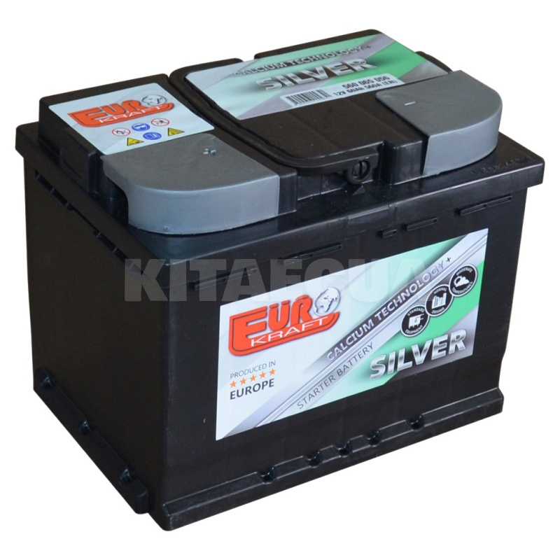 Аккумулятор автомобильный 60Ач 560А "+" слева EUROKRAFT (СТ-00146923)