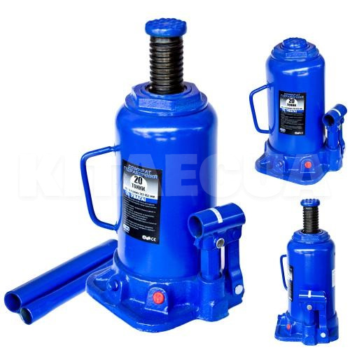 Домкрат гідравлічний пляшковий до 20т (242-452мм) VITOL (ДБ-20002) - 4