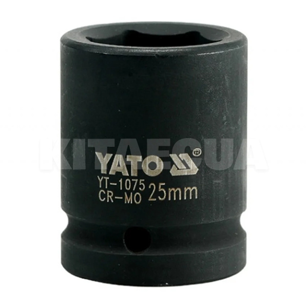 Головка торцевая ударная 6-гранная 25 мм 3/4" 50 мм YATO (YT-1075)