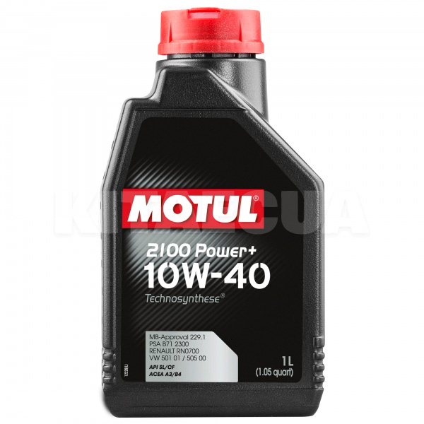 Масло моторное полусинтетическое 1л 10W-40 2100 Power+ MOTUL (108648)