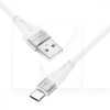 Кабель USB Type-C 2.4A 1м Soft Silicone белый PROOVE (492030003)