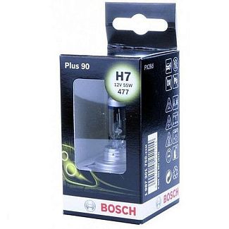 Галогенна лампа H7 55W 12V Plus 90 Bosch