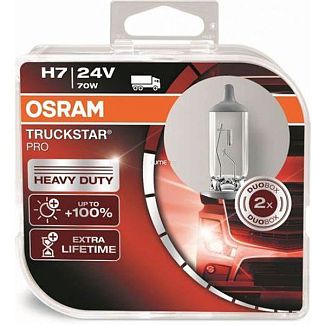 Галогенні лампи H7 70W 24V TruckStar Pro +100% комплект Osram