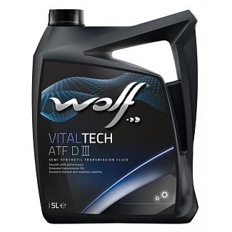 Масло трансмісійне напівсинтетичне 5л ATF Vitaltech DIII WOLF