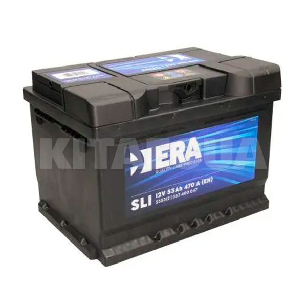 Акумулятор автомобільний 53Ач 470А "+" праворуч ERA (S55312)