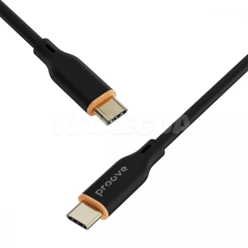 Кабель Type-C Type-C 60W 1м Jelly Silicone чорний PROOVE (492010001) - 5