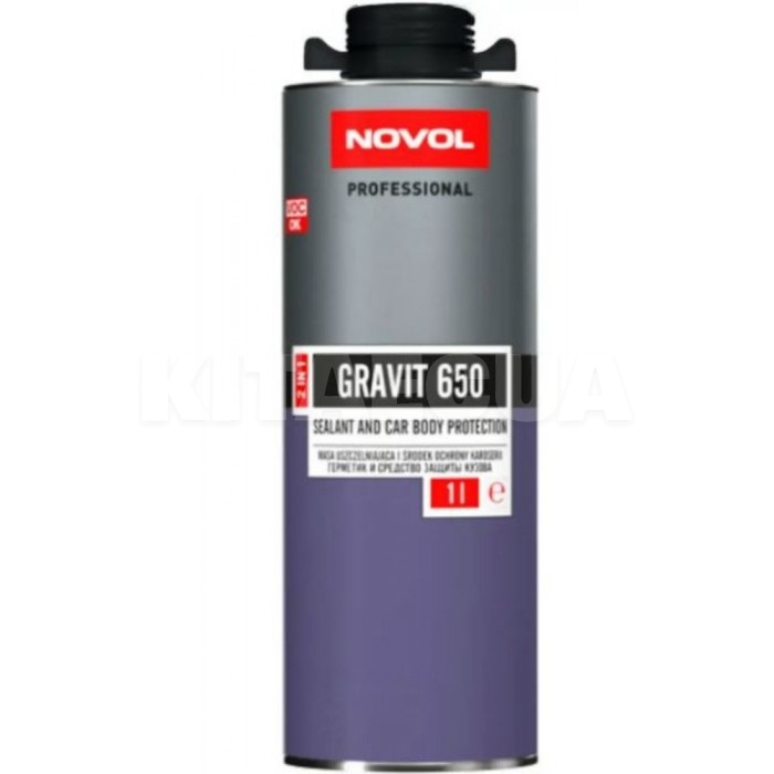 Гравитекс-герметик автомобильный для кузова 1л черный NOVOL (00000264380)