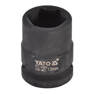 Головка торцевая ударна 6-гранная 19мм 1/2" 39мм YATO
