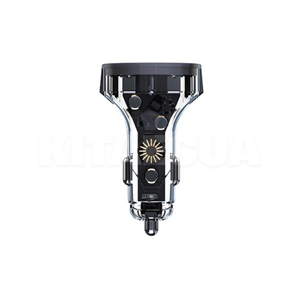автомобільний зарядний пристрій 2 USB / 1 Type-C 27W чорне AZEADA SYVI PD-C35 Proda (PD-C35-BK-Proda) - 3