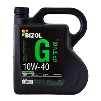 Масло моторное полусинтетическое 4л 10W-40 Green Oil BIZOL