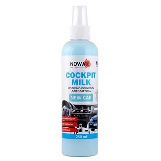 Полироль-молочко для пластика "новое авто" 250мл Cockpit Milk New Car NOWAX