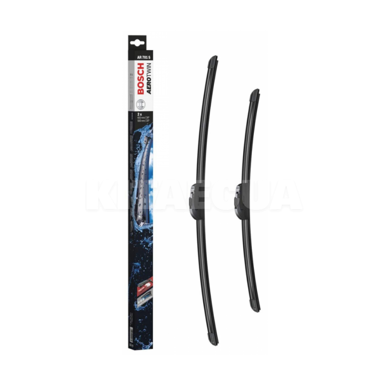 Щітка склоочисника (двірник) 650/500мм безкаркасна Bosch (3 397 007 706)