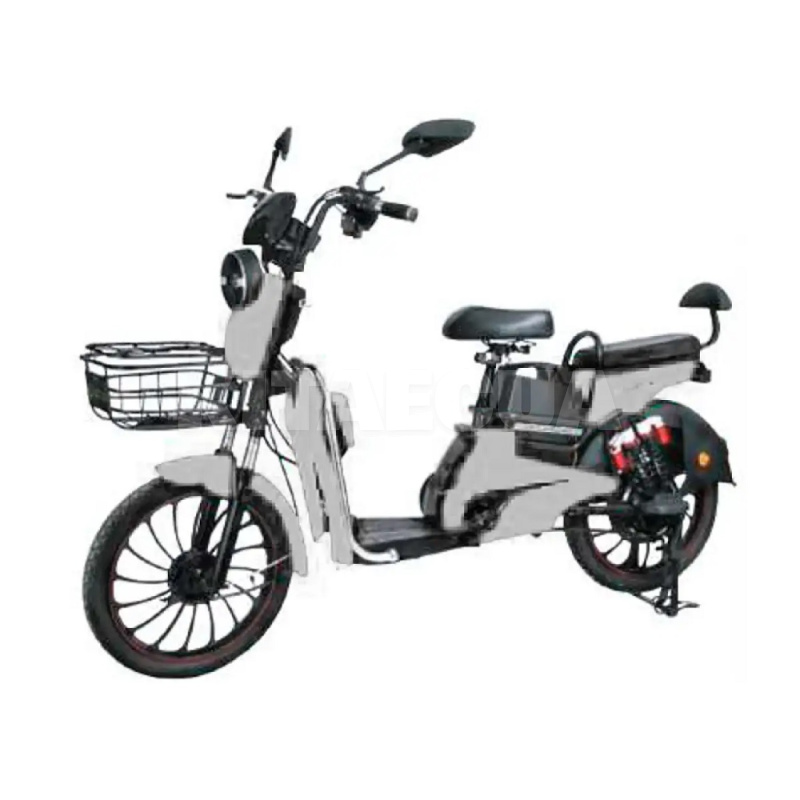Велоскутер аккумуляторный CLEO 50 км 800 Вт серый+ аккумулятор 60В 12Ач FORTE (145153)