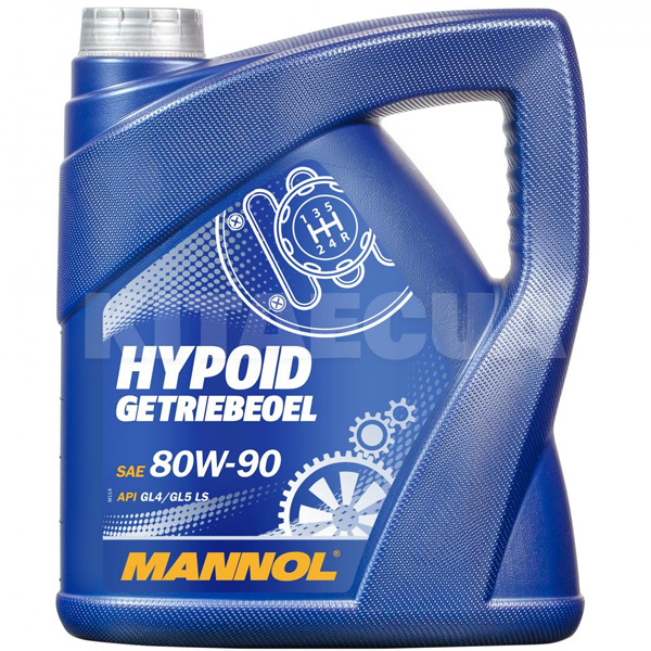 Масло трансмісійне напівсинтетичне 4л 80W-90 Hypoid Getriebeoil Mannol (MN8106-4)