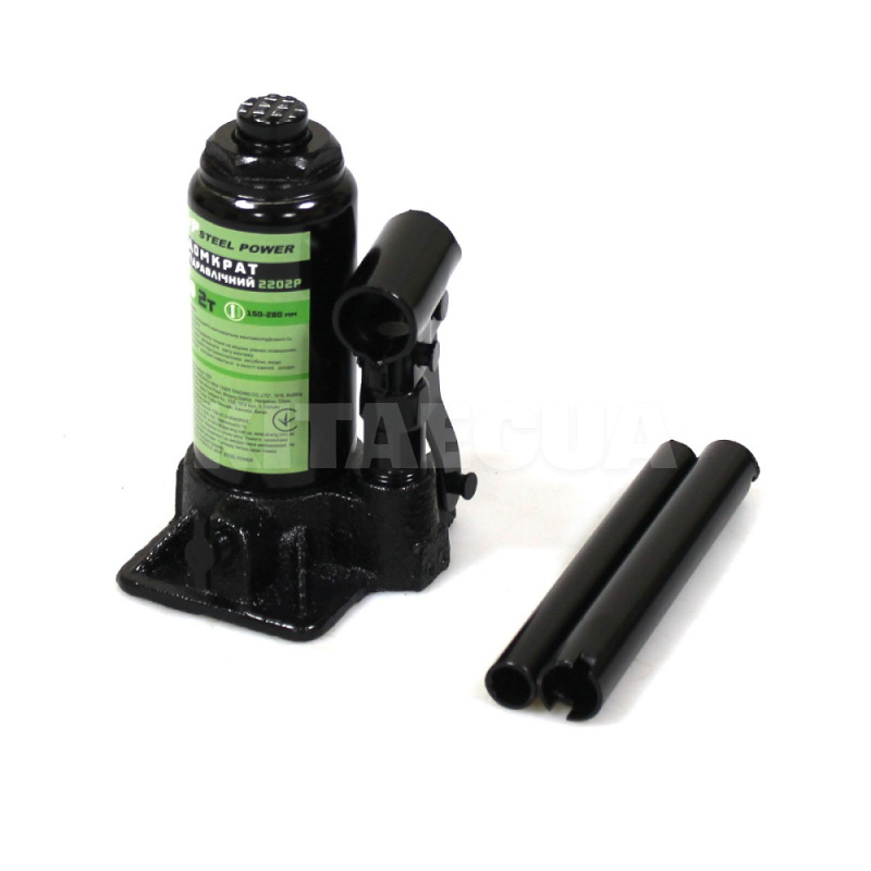 Домкрат гідравлічний пляшковий до 2т (150-280мм) STEEL POWER (SPR 2202P) - 2