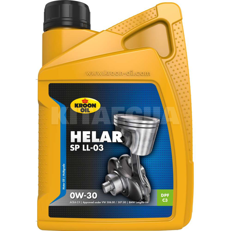 Масло моторное синтетическое 1л 0W-30 HELAR SP LL-03 KROON OIL (KL 31071)