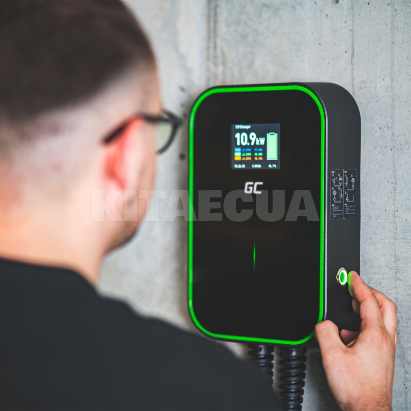 Зарядка для электромобиля 22 кВт 32A 3-фазы Type 2 (европейское авто) PowerBox Green Cell на AUDI e-tron (EV14) - 6