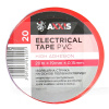 Ізолента 20м х 19мм червона AXXIS (PV100RED)
