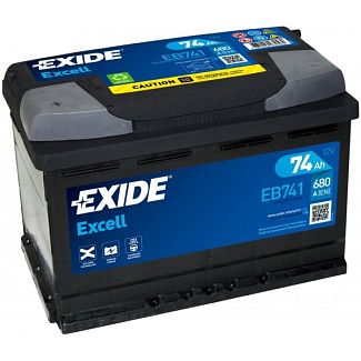 Аккумулятор автомобильный 74Ач 680А "+" слева EXIDE