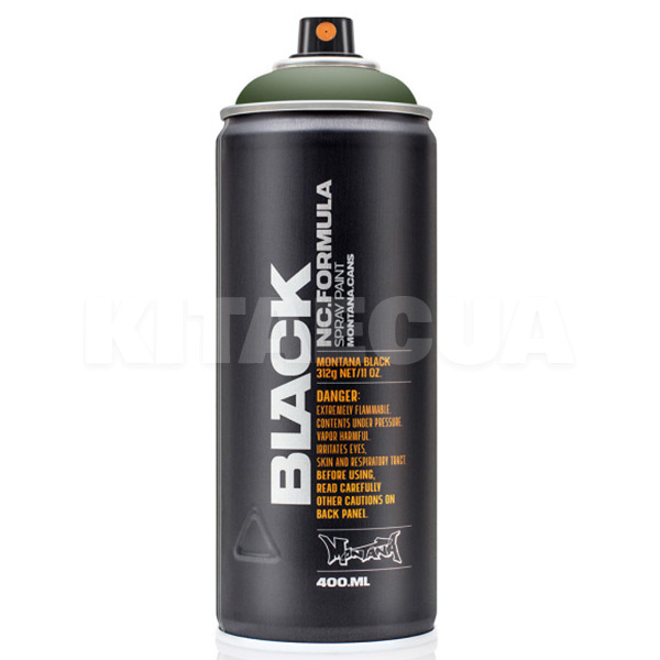 Фарба декоративна нітро-комбі 400мл 6730 "жаба" зелена матова Black MONTANA (263521-MONTANA)