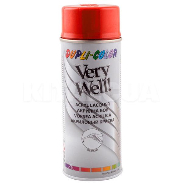 Фарба-емаль універсальна 400мл Ral 2002 яскраво-жовтогаряча Very Well Dupli Color (VW20020-DUPLI-COLOR)
