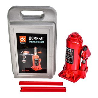 Домкрат гидравлический бутылочный до 5т (195-380 мм) пластиковый кейс Дорожня карта