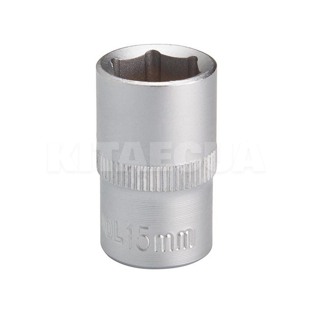 Головка торцева 6-гранна 15мм 1/2" 38мм Intertool (ET-2015) - 2