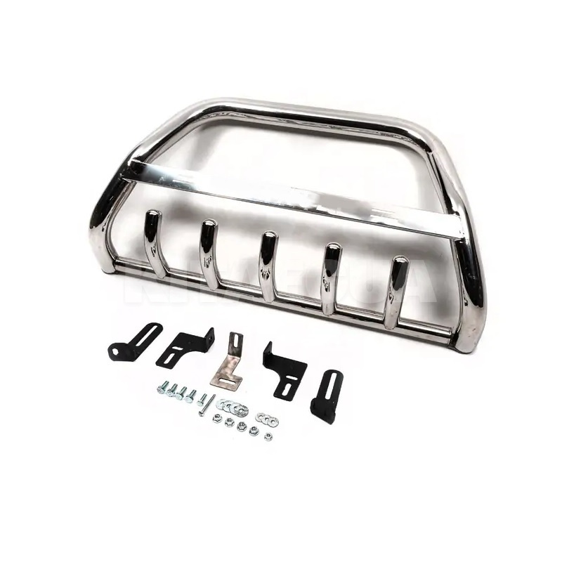 Кенгурятник WT003 Nissan Primastar 2002-2014 нержавеющая сталь CAN (dug02746) - 5