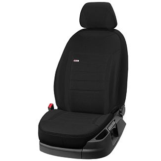 Чехлы на сиденья авто Nissan Leaf (2018-н.в.) черные EMC-Elegant