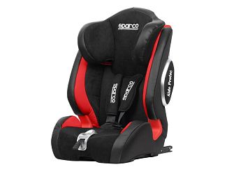 Автокресло детское Isofix 9-36 кг черно-красное SPARCO