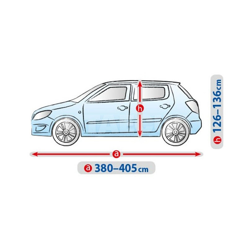 Тент на авто Basic Garage М2 405x148x136 см хетчбек Kegel-Blazusiak (5-3955-241-3021) - 2